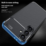 Husa pentru Samsung Galaxy S24 FE, Techsuit CarbonFiber, negru