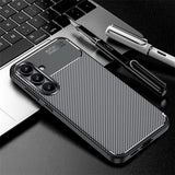Husa pentru Samsung Galaxy S24 FE, Techsuit CarbonFiber, negru