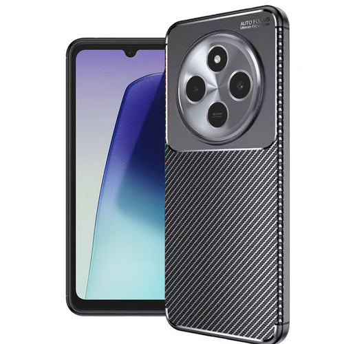 Husa pentru Xiaomi Redmi 14C, Techsuit CarbonFiber, negru