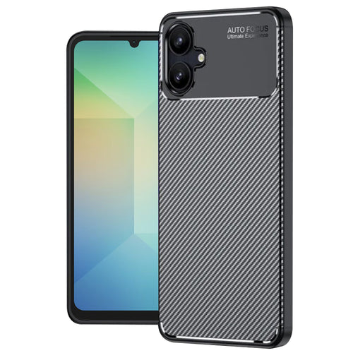 Husa pentru Samsung Galaxy A06 4G, Techsuit CarbonFiber, negru