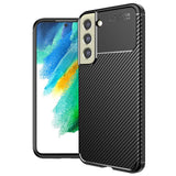 Husa pentru Samsung Galaxy S21 FE 5G, Techsuit CarbonFiber, negru