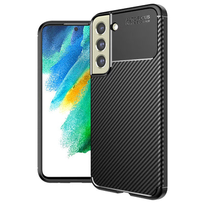 Husa pentru Samsung Galaxy S21 FE 5G, Techsuit CarbonFiber, negru