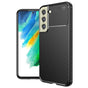 Husa pentru Samsung Galaxy S21 FE 5G, Techsuit CarbonFiber, negru