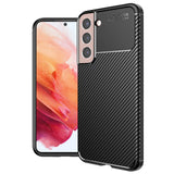 Husa pentru Samsung Galaxy S21 5G, Techsuit CarbonFiber, negru