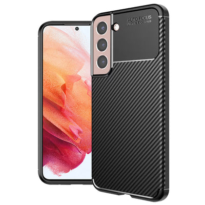 Husa pentru Samsung Galaxy S21 5G, Techsuit CarbonFiber, negru