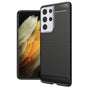 Husa pentru Samsung Galaxy S21 Ultra 5G, Techsuit CarbonFiber, negru