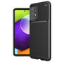 Husa pentru Samsung Galaxy A52 5G, Techsuit CarbonFiber, negru