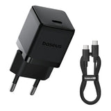 Incarcator retea Baseus Palm (P10111602113-01), Type-C Cable Included, Incarcare rapidar, USB-C, PD 20W, 5V/3.0A, 1m, negru