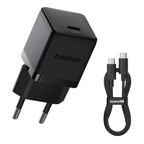Incarcator retea Baseus Palm (P10111602113-01), Type-C Cable Included, Incarcare rapidar, USB-C, PD 20W, 5V/3.0A, 1m, negru