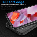 Husa pentru Google Pixel 9 Pro, Techsuit CarbonFiber, negru