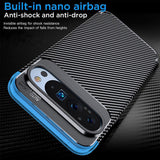 Husa pentru Google Pixel 9 Pro, Techsuit CarbonFiber, negru