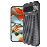 Husa pentru Google Pixel 9 Pro XL, Techsuit CarbonFiber, negru