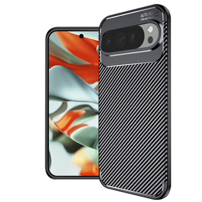 Husa pentru Google Pixel 9 Pro XL, Techsuit CarbonFiber, negru