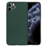 Husa pentru iPhone 11 Pro Max, Techsuit Carbonite FiberShell, cyan
