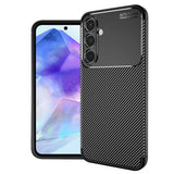 Husa pentru Samsung Galaxy A55 5G, Techsuit CarbonFiber, negru