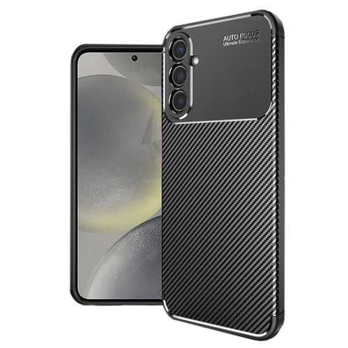 Husa pentru Samsung Galaxy S24, Techsuit CarbonFiber, negru