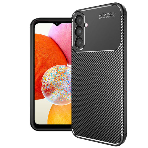 Husa pentru Samsung Galaxy A14 5G, Techsuit CarbonFiber, negru