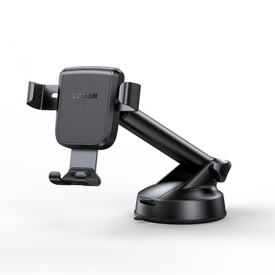 Suport auto UGREEN Gravity Suport telefon LP200 (60990B), pentru Bord, Suction Cup, Telescopic Arm, 360°, pentru 4.7, negru