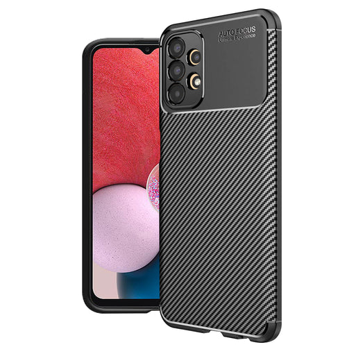Husa pentru Samsung Galaxy A13 4G, Techsuit CarbonFiber, negru