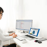 Hub USB UGREEN Docking station Sharing Switch Box US216 (30768), 4x USB-A, 2x USB Cable, Plug & Play, LED, 5Gb/s, 1.5m, negru