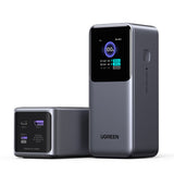 Baterie externa UGREEN PB721 (35524B), cu Afisaj digital, Incarcare rapida, 20000mAh, USB, 2x Type-C, 130W, QC, PD, 5V/3A, gri
