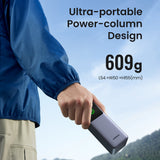 Baterie externa UGREEN PB722 (35525B), Incarcare rapida, Afisaj digital, 25000mAh, USB, 2x Type-C, 200W, QC, PD, 5V/3A, gri
