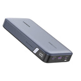Baterie externa UGREEN PB205 (90597A), Incarcare rapida, Afisaj digital, 25000mAh, USB, 2x Type-C, PD3.0, 145W, 5V/3A, gri