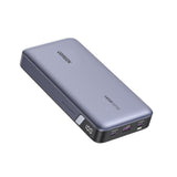 Baterie externa UGREEN PB205 (90597A), Incarcare rapida, Afisaj digital, 25000mAh, USB, 2x Type-C, PD3.0, 145W, 5V/3A, gri