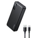 Baterie externa UGREEN PB312 (25683), Incarcare rapida, Afisaj digital, 20000mAh, 2x USB, 2x Type-C, PD3.0, 5V/3A, negru