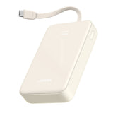 Baterie externa UGREEN PB505 (35340), Incarcare rapida, 20000mAh, USB, USB-C, Integrat Type-C Cable, 22.5W, 5V/3A, bej