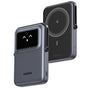 Baterie externa UGREEN Wireless Uno PB572 (45327), MagSafe, Incarcare rapida, TFT Display, Stand, 10000mAh, USB-C, 20W, 5V/3A, gri