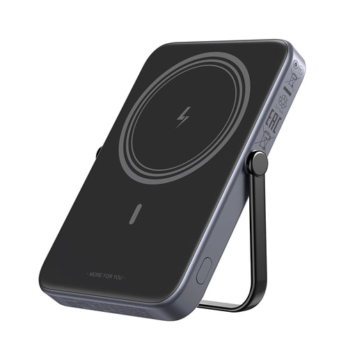 Baterie externa UGREEN PB571 (35605B), cu Afisaj digital, Incarcare rapida, Magnetic, Wireless, 5000mAh, USB-C, 18W, 5V/3A, gri