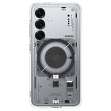 Husa pentru Samsung Galaxy S25, Spigen Ultra Hybrid MagSafe (ACS09470), negru/transparenta