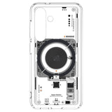 Husa pentru Samsung Galaxy S25, Spigen Ultra Hybrid MagSafe (ACS09470), negru/transparenta