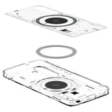 Husa pentru Samsung Galaxy S25, Spigen Ultra Hybrid MagSafe (ACS09470), negru/transparenta