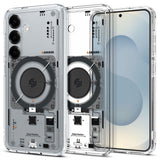 Husa pentru Samsung Galaxy S25, Spigen Ultra Hybrid MagSafe (ACS09470), negru/transparenta