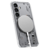 Husa pentru Samsung Galaxy S25, Spigen Ultra Hybrid MagSafe (ACS09470), negru/transparenta