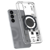 Husa pentru Samsung Galaxy S25, Spigen Ultra Hybrid MagSafe (ACS09470), negru/transparenta