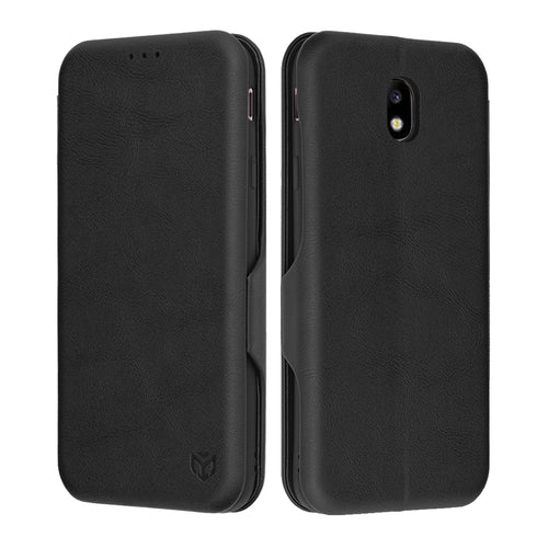 Husa pentru Samsung Galaxy J7 2017, Techsuit Safe Wallet Plus, negru