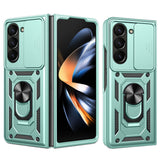 Husa pentru Samsung Galaxy Z Fold5, Techsuit CamShield Series, albastru