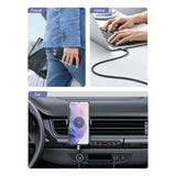 Cablu UGREEN de date US288 (60126), USB to Type-C, Incarcare rapida, 3A, 18W, 480Mbps, Nylon Braided, 1m, negru