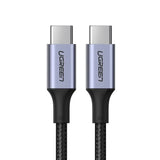 Cablu UGREEN de date US316 (70427), USB-C to Type-C, Incarcare rapida, PD100W, 5A, 480Mbps, 1m, negru