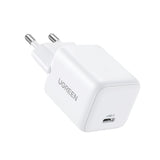 Incarcator retea UGREEN X512 (55554), USB-C, GaN, Incarcare rapida, 20W, PD3.0, QC4, 3A, alb