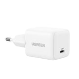 Incarcator retea UGREEN X512 (55554), USB-C, GaN, Incarcare rapida, 20W, PD3.0, QC4, 3A, alb