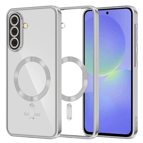 Husa pentru Samsung Galaxy A36 5G, Techsuit Lux Crystal MagSafe, argintiu