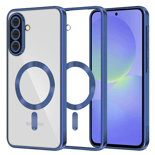 Husa pentru Samsung Galaxy A36 5G, Techsuit Lux Crystal MagSafe, albastru