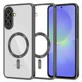 Husa pentru Samsung Galaxy A36 5G, Techsuit Lux Crystal MagSafe, argintiu