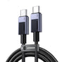 Cablu UGREEN de date L513 (45068), USB-C to Type-C, Incarcare rapida, PD240W, 5A, 480Mbps, 2m, gri