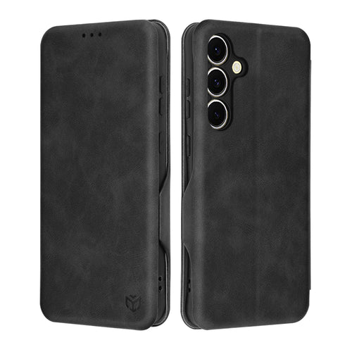 Husa pentru Samsung Galaxy S24 FE, Techsuit Safe Wallet Plus, negru
