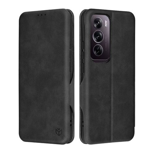 Husa pentru OPPO Reno12 Pro, Techsuit Safe Wallet Plus, negru